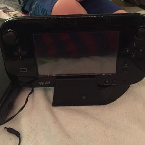 Wii U console with charger