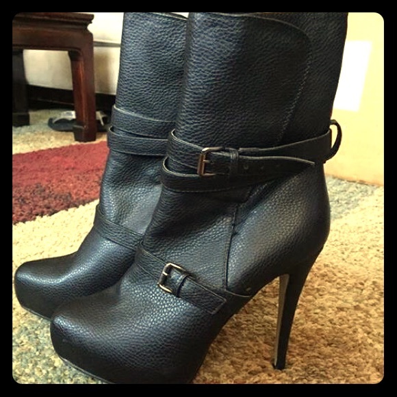 Black Platform Booties