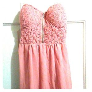 Pink Strapless Dresy