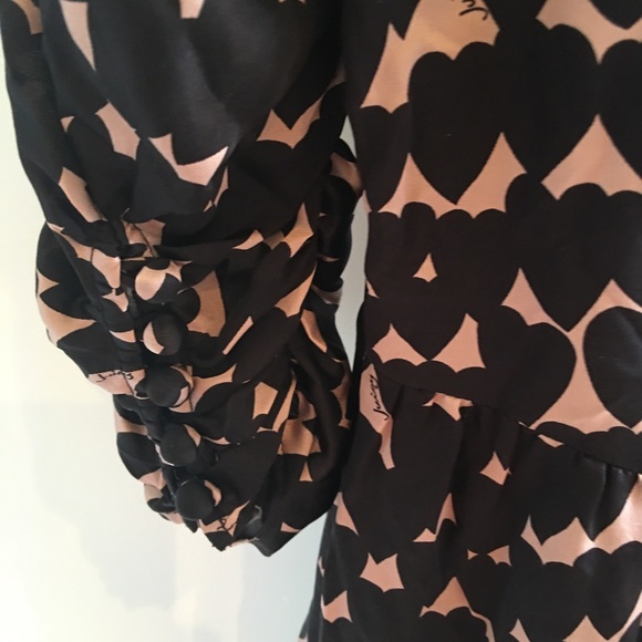 JUICY COUTURE silk heart print flouncy dress NWT - Picture 4 of 4