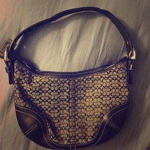 Small Coach Monogrammed Hobo Purse