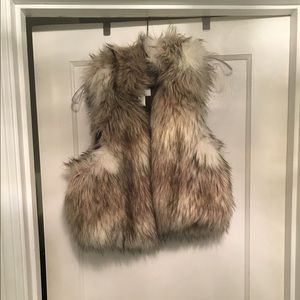 Faux fur vest
