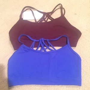 Fabletics strappy sports bras