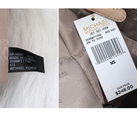 🚫SOLD🚫NEW MICHAEL KORS MIRROR MONOGRAM PATENT - Picture 4 of 4