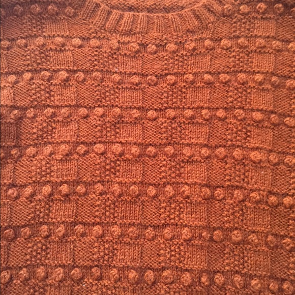 Vintage orange sweater msg me before bundling this - Picture 2 of 2