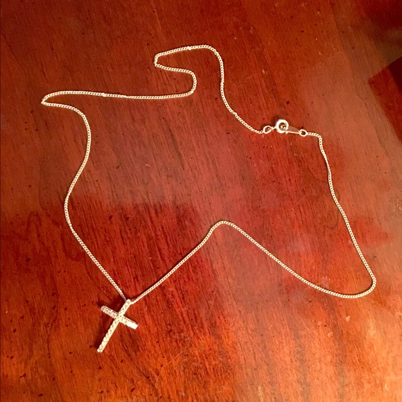 Sterling silver cross necklace