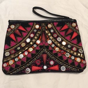 LIKE NEW Aldo Beaded Boho Clutch