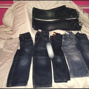 Lot of 8 pairs of size 5 boys jeans.