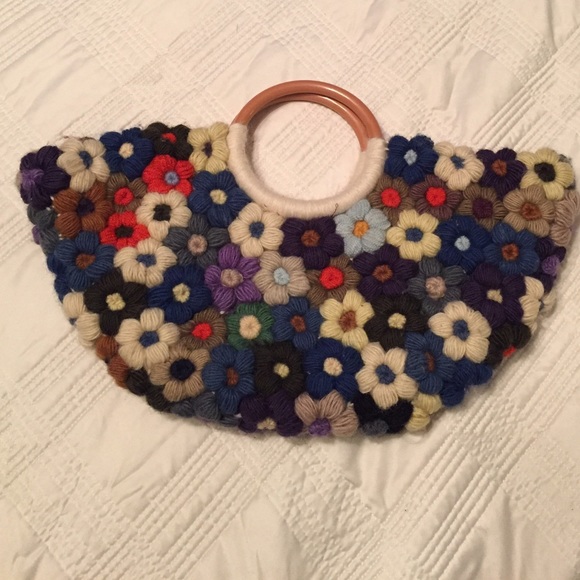 J.P. & Mattie Crochet Flower Handbag