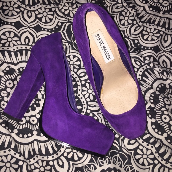 Steve Madden Shoes - Purple Suede Steve Madden Pumps 💜