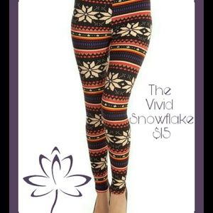 The Vivid Snowflake Leggings