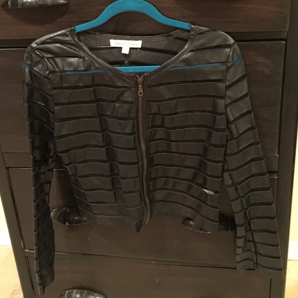 Leather blazer