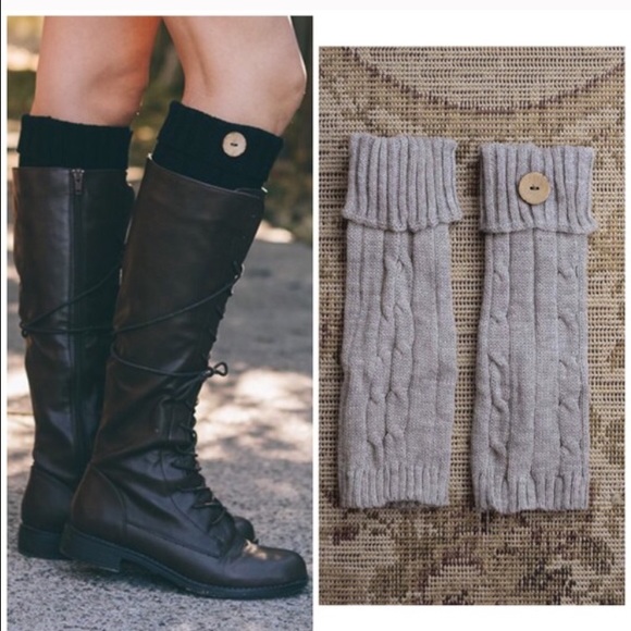 Vivacouture Accessories - New Black  Boot Cut Cuff Leg Warmers