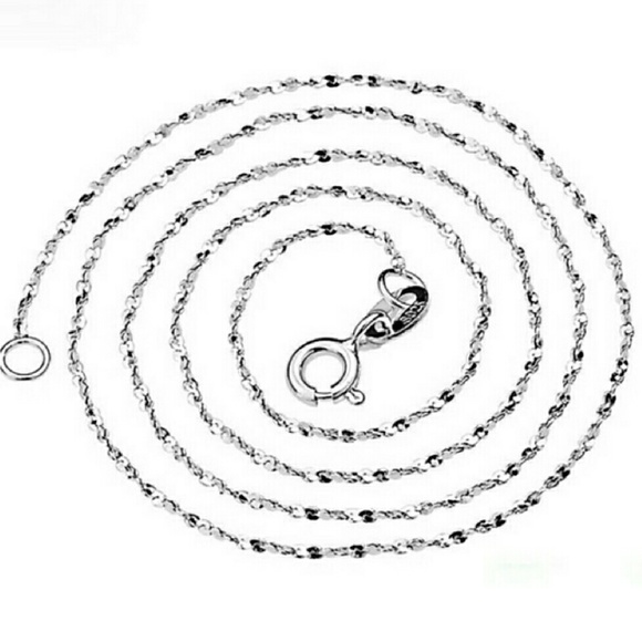 Necklace 925 sterling silver 18" chain. - Picture 2 of 3