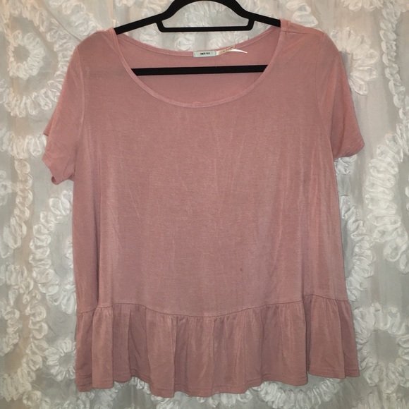Urban Outfitters blush pink peplum super tee - Picture 2 of 2