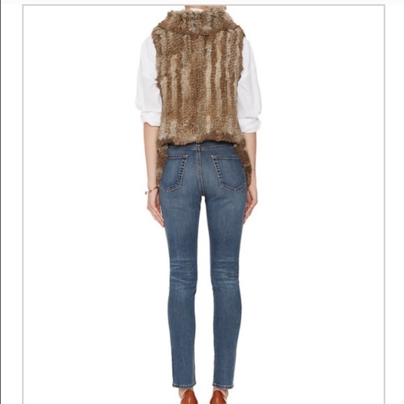 Yves Salomon Knitted Rabbit Fur Vest - Picture 3 of 10