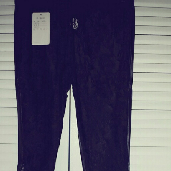 Black laces jeans