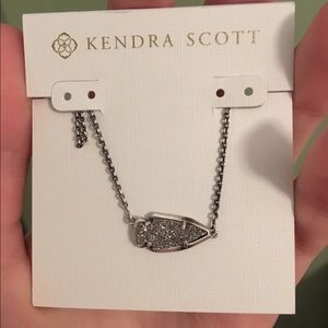 Kendra Scott Arrow Head Drusy Gunmetal