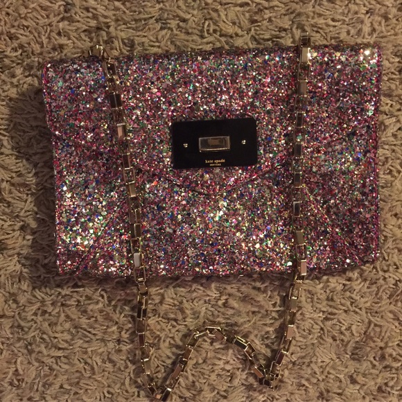 Kate Spade moonlight soirée glitter handbag