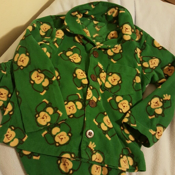 Monkey fleece pajamas 4T Carter's