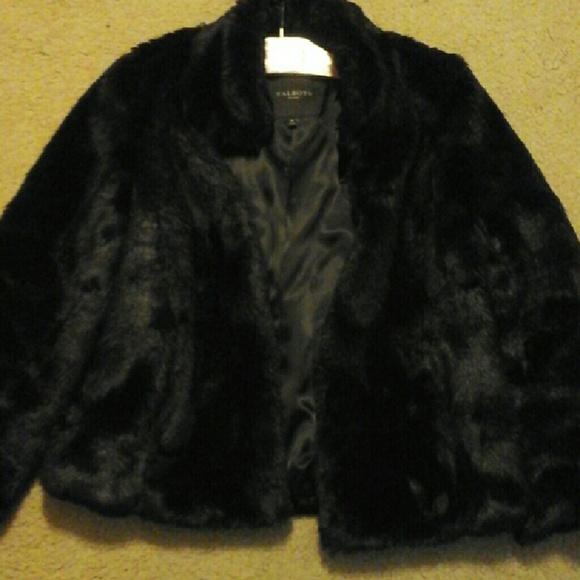 Talbots Faux Fur Coat - Picture 1 of 4