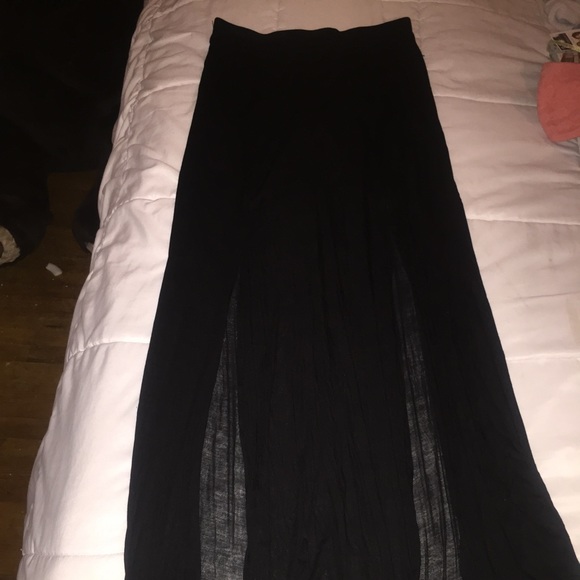 Long black skirt