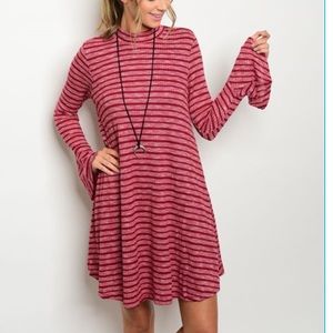 🎉coming soon 🎉Ribbed bell sleeve shift dress