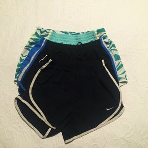 Nike running shorts bundle of 3