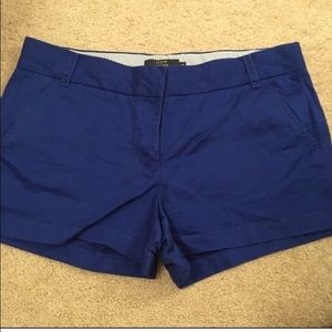 Royal Blue J Crew Chino Shorts