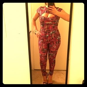 Jumpsuit colorful stretch