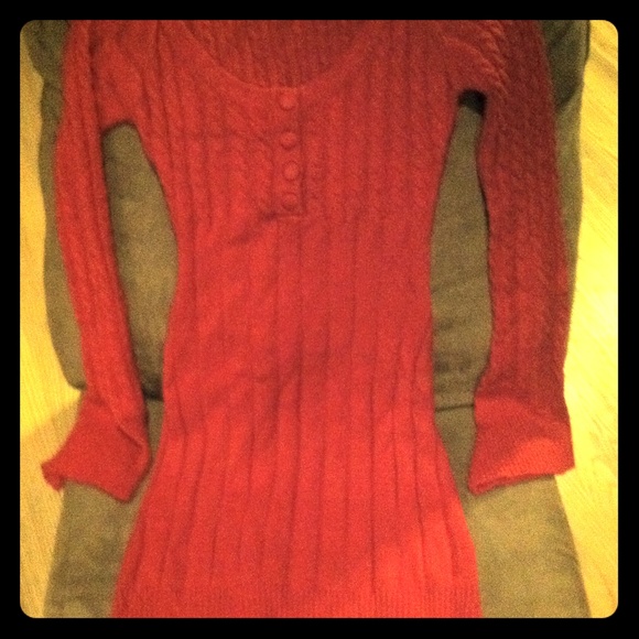 Red Sweater Dress