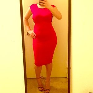 Cocktail party midi slim stretch dress