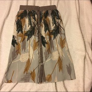Anthropologie Midi Skirt