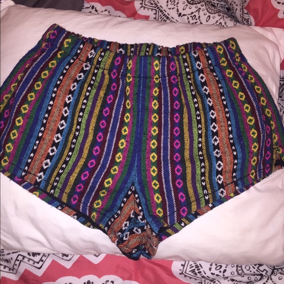 Short Colorful Patterned Shorts