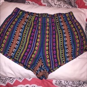 Short Colorful Patterned Shorts