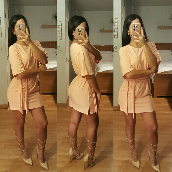 "Feeling Peachy" Mini Dress NWOT - Picture 2 of 3