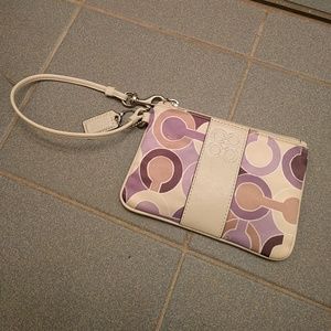 Price drop: Never Used Coach multicolored wristlet