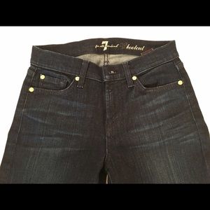 Never worn 7 for all MK Boot Cut Navy Jeans