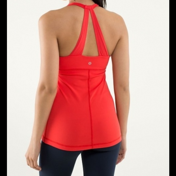 Lululemon Red scoop me tank