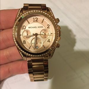 Rose gold Michael Kors watch
