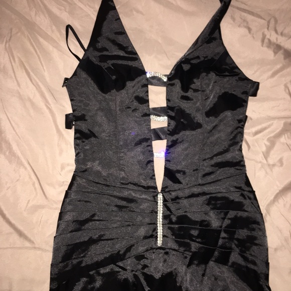 Mermaid black dress