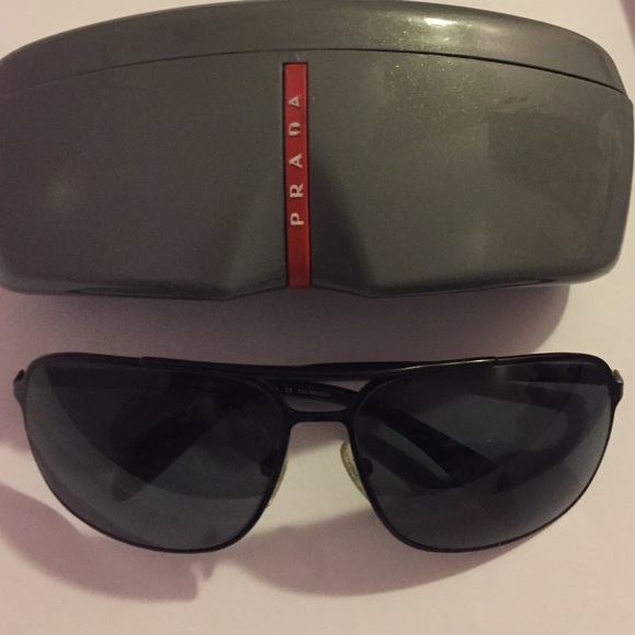 Prada men sunglasses black