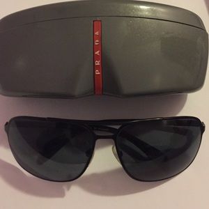 Prada men sunglasses black