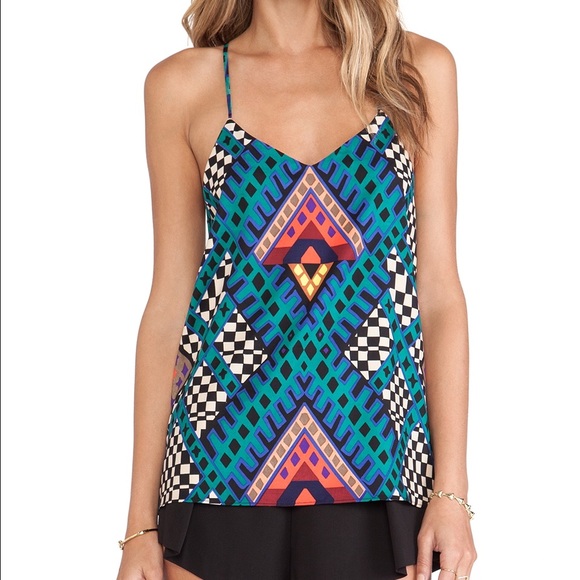 Mara Hoffman Blue Bazaar Tank XS