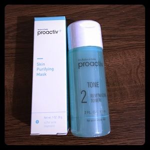 Proactiv toner + purifying mask! 💁🏻