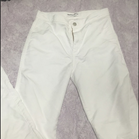 American Apparel Easy Jeans white Pant sz L Large