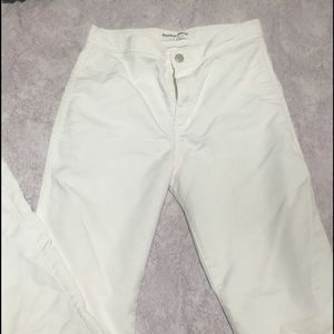 American Apparel Easy Jeans white Pant sz L Large