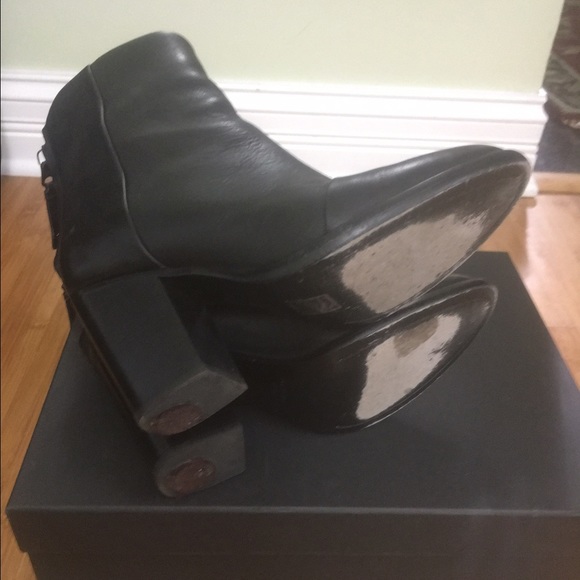 Rag & Bone Newbury Bootie Black LeAther size 8 - Picture 3 of 4