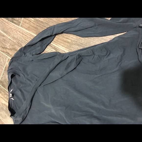 Silver blue long sleeve shirt