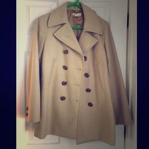 Vintage Tan Wool Jcrew Winter Peacoat